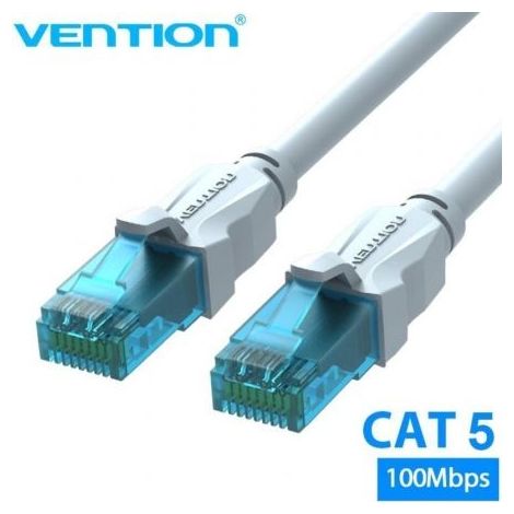Cable de Red RJ45 UTP Vention VAP-A10-S5000 Cat.5e/ 50m/ Azul y Blanco