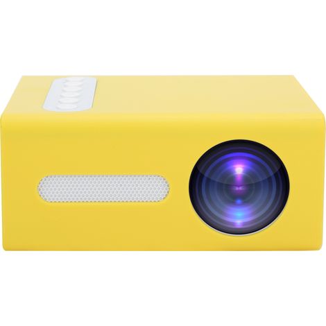 Projecteur domestique AV portable LED Mini CrossBorder avec télécommande 110240V (Jaune Prise EU) (1/5)