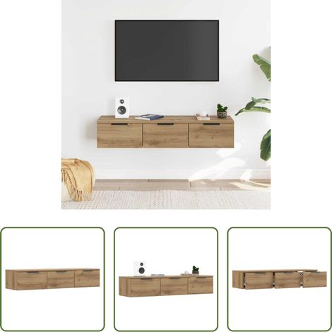 Holzschrank - Wandschrank Artisan-Eiche 102x30x20 cm Holzwerkstoff (1/5)