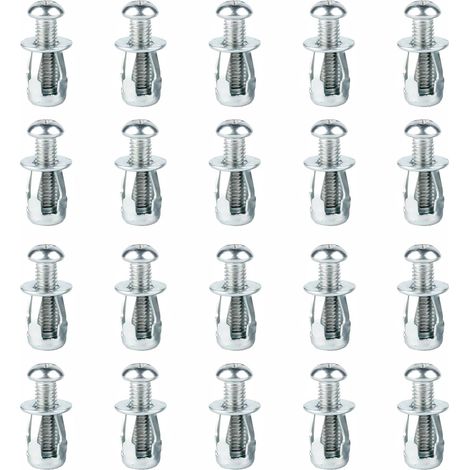 ( M4x20mm )20 Pièces Écrous à Pétales de Vis d'Expansion, M4x20mm Chevilles de Mur Creux pour la Décoration de la Maison et les Fixations Sur les Cavités et les Murs en Plaques de Plâtre (1/5)