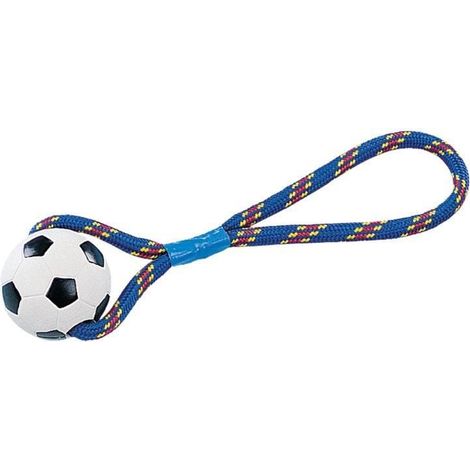 Nobby Vollgummi Ball mit Seil Spielzeug