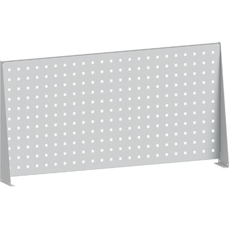 PROVOST - Dosseret perforé pour établi Optim Onelys - Gris clair (peinture époxy) - 120 x 120 x 46,8 cm