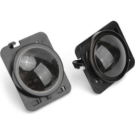 Feu de position latéral LED DC 12V, avec lentille de couleur fumée de remplacement, pour Jeep Wrangler JK JKU 2007 – 2018