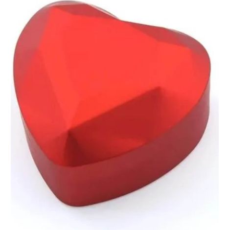 Boîte à bijoux créative en forme de cœur avec LED rouge, boîte cadeau, boîte à bagues (1/5)