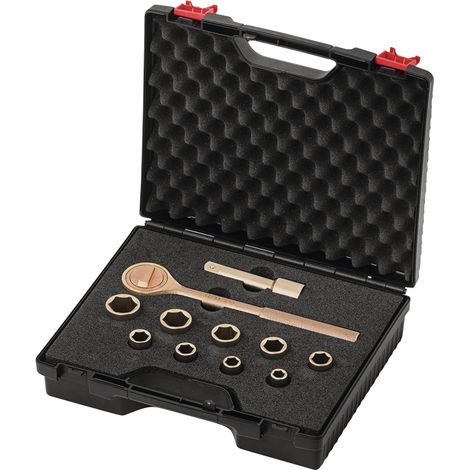 ENDRES TOOLS Knarrenkasten 12-teiligSW 10-24 mm Antrieb 1/2 ″ (1/2)