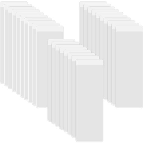28 Pièces Porte-étiquettes Transparents pour Classeur Autocollant,2 x 8 cm (1/5)
