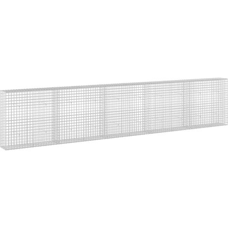 vidaXL Gabion con Filo da 3,5 mm e Maglia da 5x5 cm 500x30x100 cm