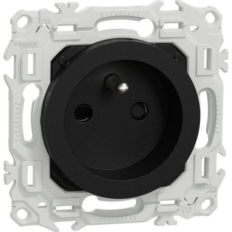 Prise de courant à puit Schneider Odace Finition: Noir onyx (1/3)