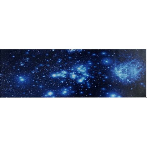 Cuadro LED sobre lienzo cuadro mural iluminado temporizador certificado FSC 120x40cm cielo estrellado 040003574