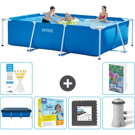 Rechteckiger Frame Pool - 300x200x75 cm - 7-teilig S85
