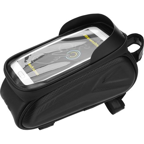 Wasserdichte und reflektierende Rahmentasche für Fahrradhandy, Befestigung am Oberrohr, farbige reflektierende Tasche (1/5)