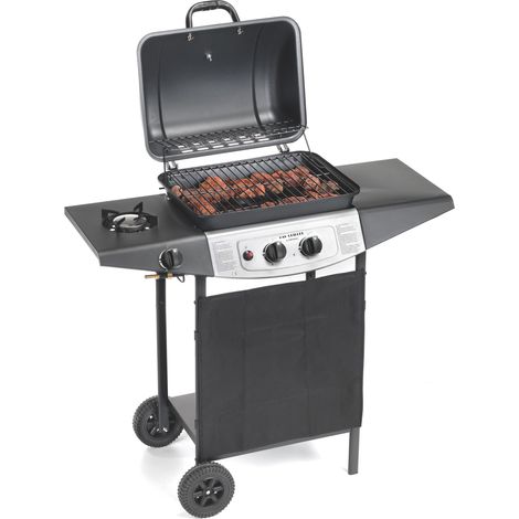 Ompagrill BARBECUE A GAS 4939 DOUBLE 2+1 FUOCHI cm. 98x43x100 h (1/3)