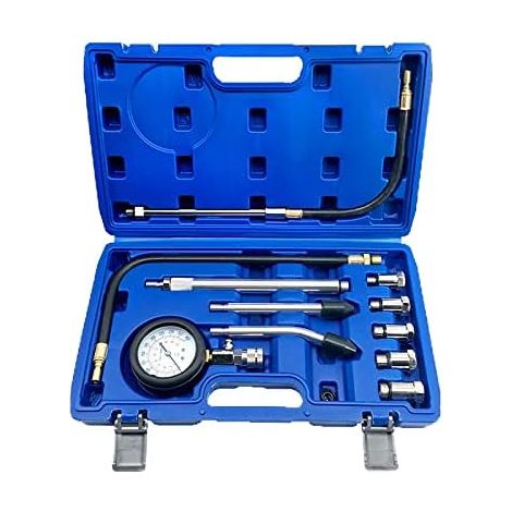 Professional Multifunctional Compression Tester Kit for Gasoline and Petrol Engines - Automotive Pressure Gauge for Motorcycle, Car, Truck (1/4)