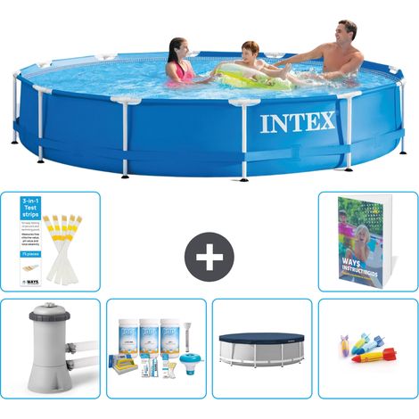 Frame Pool Rund - 366x76 cm - 7-teilig S200