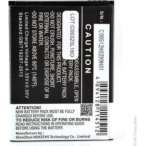 NX - Batterie téléphone, smartphone, GSM pour Asus 3.8V 2000mAh - C11P1506 (1/3)