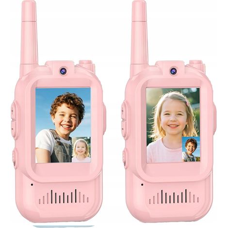 [PACZA] 2 talkies-walkies avec caméra vidéo Wi-Fi rose Z3500 (1/5)