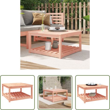Holz Tisch - Gartentisch 82,5x82,5x45 cm Massivholz Douglasie (1/5)