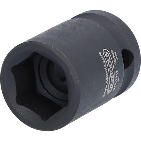 - Bussola a impatto - 6 punte - 18 mm - Acciaio al cromo-molibdeno - Per cacciaviti da 1/2 pollice - Uso industriale e automobilistico (1/4)