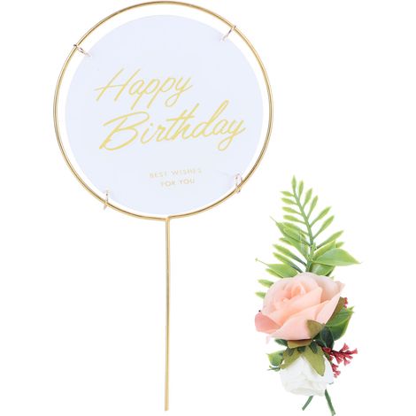 Moule à gâteau métal rond insert décoration gâteau anniversaire topper accessoires pâtisserie (1/5)