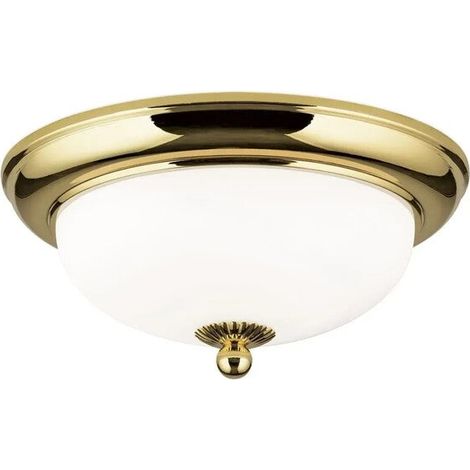 [GEBRAUCHT] B-Ware Orion Deckenleuchte Deckenlampe Empira Leuchte Gold Innenbeleuchtung rund Glas (1/2)
