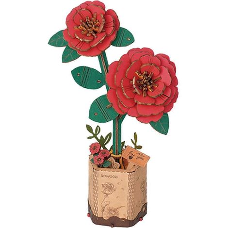 Blumenstrauß-Bauset, Mini-Bausteine, Blumenstrauß-Bausets, Mini-Kunstblumen-Bausteine für Erwachsene und Jugendliche-Style C (1/5)