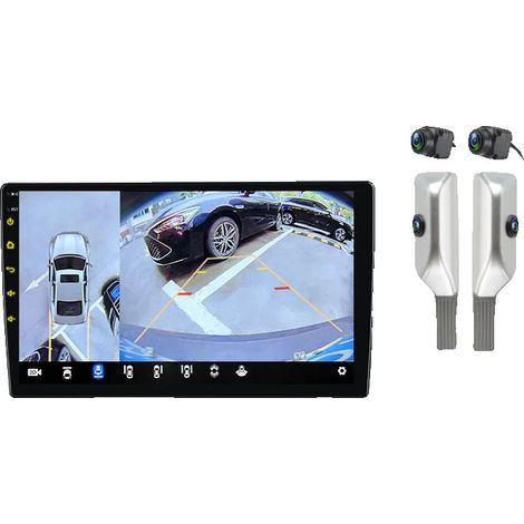 Radio para coche, pantalla táctil, soporte multimedia, compatible con Toyota Yaris 2012-2017, PX4 (6 GB 128 GB) 360-a (1/2)
