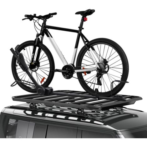 Fahrradgepäckhalter, Fahrradhalter auf dem Dach mit Verriegelungssystem, verstellbare Armlänge 29-38 Zoll, universelle Montage, für Autos SUV