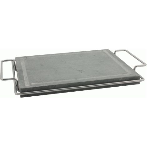 Bistecchiera 25x30 cm in pietra naturale ollare lavica per barbecue griglia