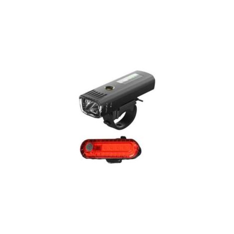 Adatto per luci da bicicletta - Set di luci anteriori e posteriori super luminose, ricaricabili tramite USB - 4 modalità