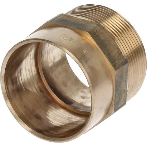 Raccord à braser laiton rouge nipple de transition 54 mm x 2’’ F/FM