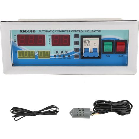 Contrôleur d'incubateur d'œufs, Thermostat automatique de température et d'humidité pour l'éclosion de poulet et de canard, 220v (1/5)