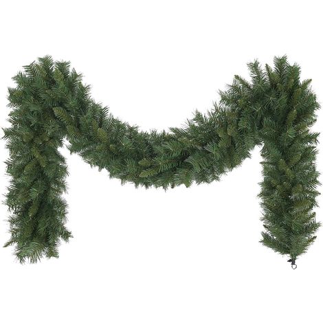 Ghirlanda natalizia da 270 cm - Decorazione natalizia verde - Ghirlanda come ghirlanda natalizia - Ghirlanda di abete artificiale gigante per esterni, interni, americana, 300 rami (1/5)