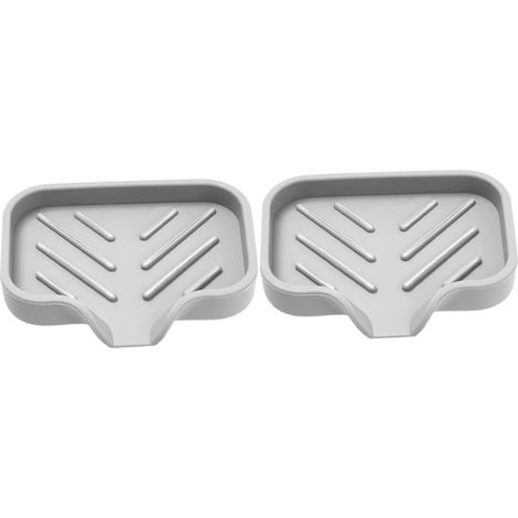 Pieces Silicone Soap Dish with Self Dispensing Design for