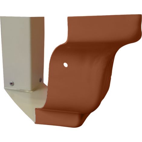 Angle extérieur 90° de gouttière corniche G300 cuivre - ALUHOME