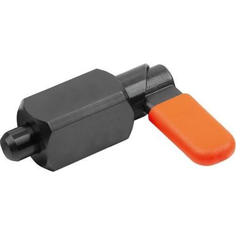 KIPP Sperrriegel Vierkant Gr. 3 Ø 10mm Stahl brüniert mit Kappe (1/3)