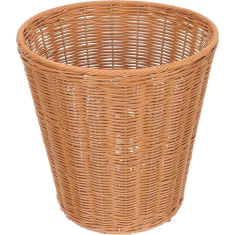 ronde en plastique imitation rotin panier de rangement (1/5)