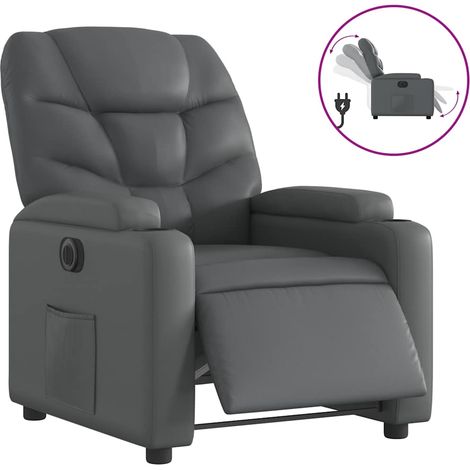 Maison Exclusive - Relaxsessel Elektrisch Grau Kunstleder