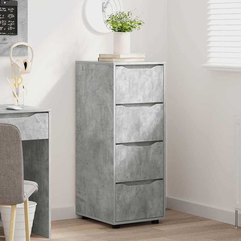 Aufbewahrungsschrank Beton Grau 40 x 48 x 105 cm Holzwerkstoff