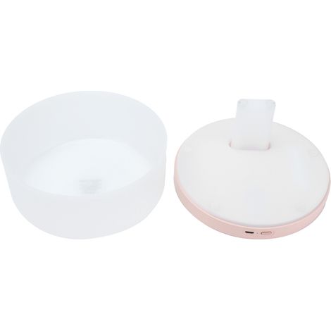 Mini-Luftbefeuchter mit zwei Sprühdüsen, USB-Ladefunktion, innovativer, leiser Nebeldiffusor für Zuhause, 1000 ml, Rosa (1/5)