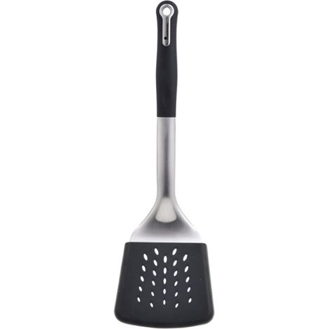 MasterPRO FOODIES COLLECTION - Mestolo scanalato 34,3x10,3x4,7 cm Acciaio inox + PBT - Antiaderente - Resistente al calore - Ottimo per stufati e brodetti (1/2)