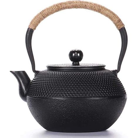 1 Théière en fonte, 1200ml, compatible induction, avec infuseur, pour thé noir, usage domestique (1/5)