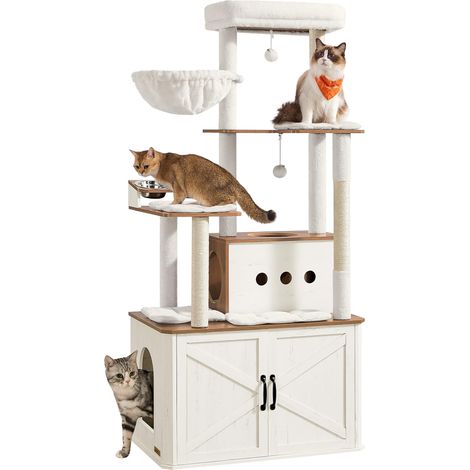 Arbre à Chat de 170 cm, avec Cache-Litière, Niche (1/5)