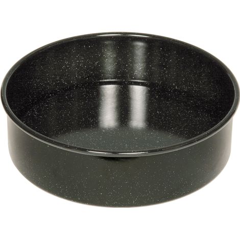 Riess Tortenform Ø24cm mit Hebeboden Schwarz Emaille (1/2)