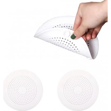 Set mit 2 Silikon-Spülbeckensieben mit Saugnäpfen, Haarfilter für Dusche, Küchenspülbeckensieb (1/5)