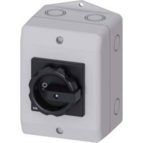 Interrupteur à coupure en charge, noir 3 pôles 16 mm² 25 A 690 V/AC Siemens 3LD21640TB51