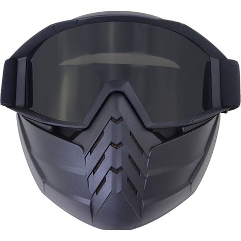 Lunettes De Moto - Verres Teintés Anti-Éblouissement - Monture Réglable Pour Casque - Protection Contre Vent Et Poussière - 1 Pièce (1/5)