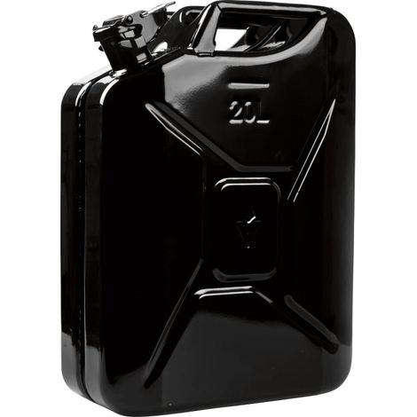 Bidón de combustible 20l rojo fuego RAL 3000 chapa de acero L345xL165xH470mm VALPRO