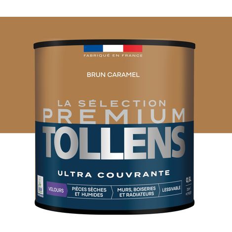 Tollens - Peinture intérieure couleurs - La Sélection Premium Velours - Ultra Couvrante - Brun Caramel 0,5 L - 6m²