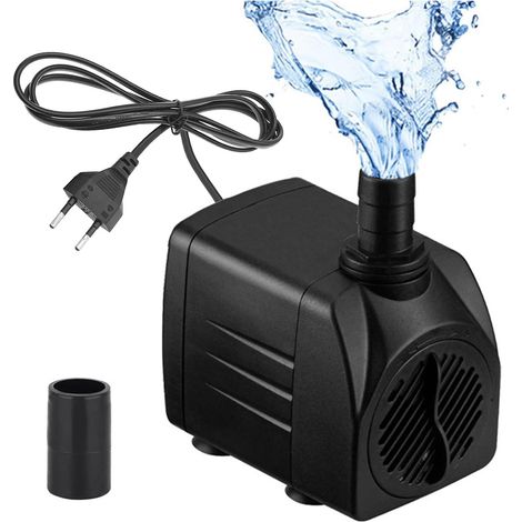 Minibomba 600L/H 10W – ultrasilenciosa – cable de 1,5 m – acuario/estanque/fuente/hidroponía