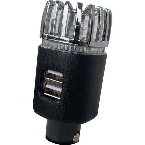 Purificador de aire para coche con ionizador USB dual MINKUROW (negro mate) (1/3)